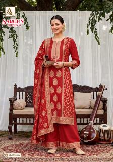 Alok suit sargun-8 dress material wholesalers in ahmedabad